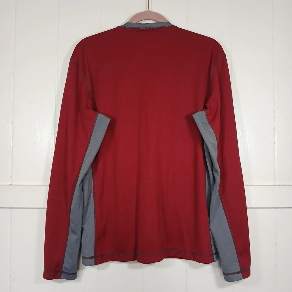 Vintage 90s Nike ACG Base Layer‎ Quarter Zip Performance Hiking Men's Medium Red